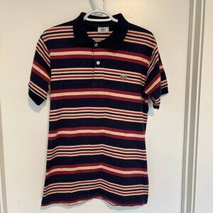 LACOSTE Striped Polo T-Shirt – Vintage, Made in France size S